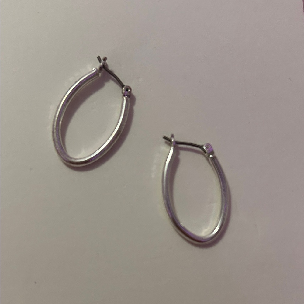 Elegant Silver Hoop Earrings